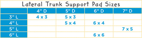 Lateral Support Pediatric Sizes